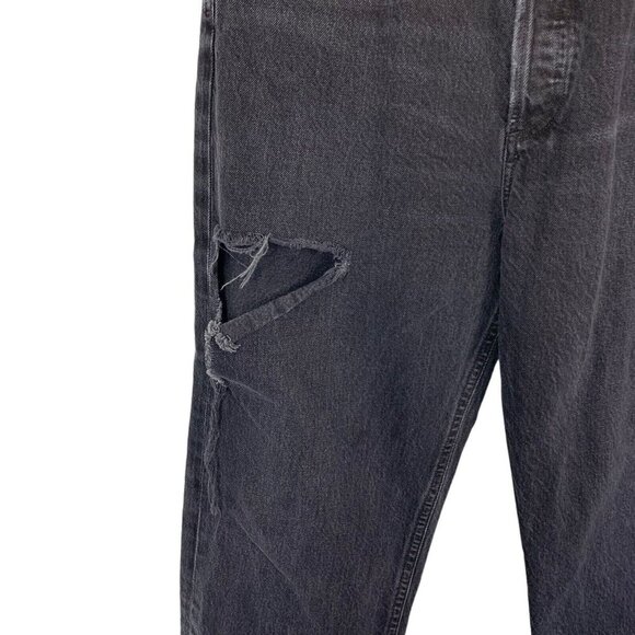 Agolde High Rise Skinny Jeans 29 Gray Distressed Vintage Stretch Denim - Picture 4 of 9